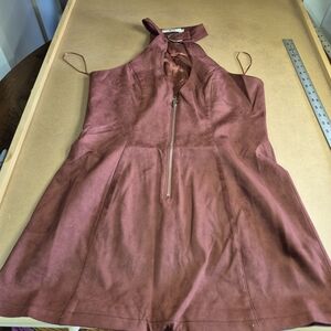 JW PEI Strapless Dress in Rich Burgundy